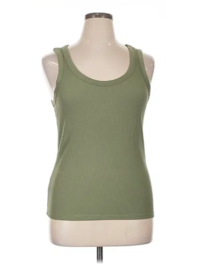 Pre-owned Gap Tank Top Green Halter Neckline Tops
