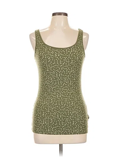 Pre-owned Gap Tank Top Green Square Neckline Tops
