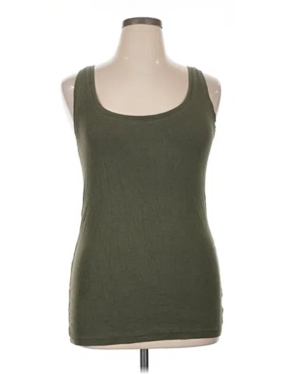 Pre-owned Gap Tank Top Green Square Neckline Tops