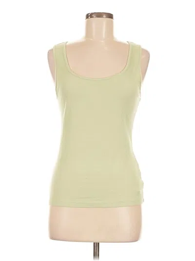 Pre-owned Gap Tank Top Green Strapless Neckline Tops