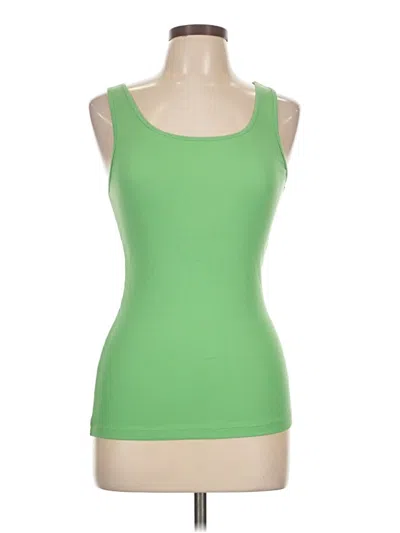 Pre-owned Gap Tank Top Green Strapless Neckline Tops