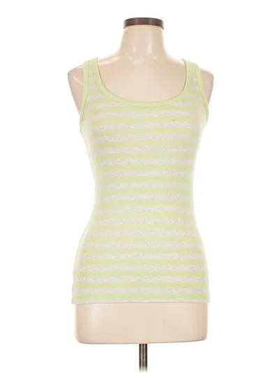 Pre-owned Gap Tank Top Green Strapless Neckline Tops