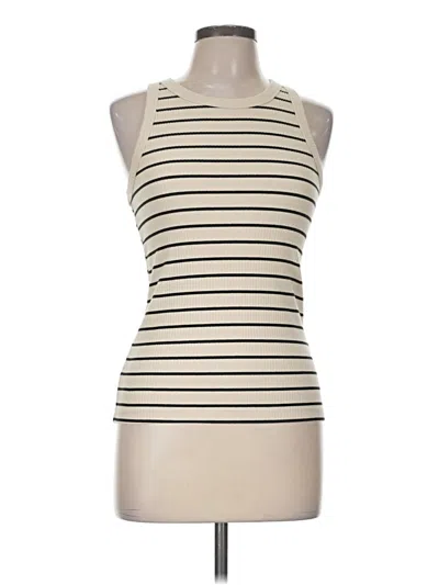 Pre-owned Gap Tank Top Ivory Halter Neckline Tops