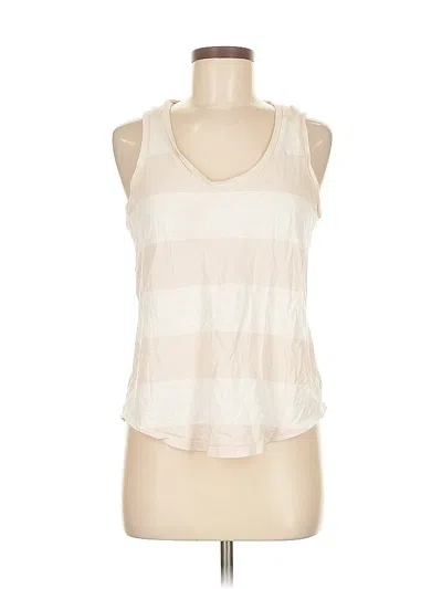 Pre-owned Gap Tank Top Ivory Halter Neckline Tops In White