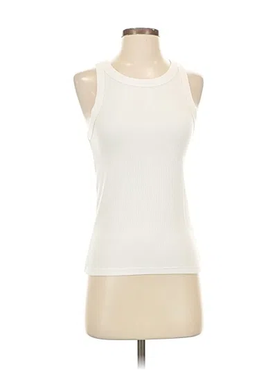 Pre-owned Gap Tank Top Ivory Halter Neckline Tops In White
