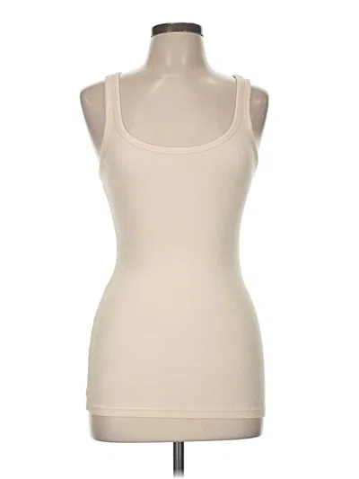Pre-owned Gap Tank Top Ivory Halter Neckline Tops In White