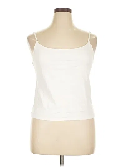 Pre-owned Gap Tank Top Ivory Strapless Neckline Tops In White