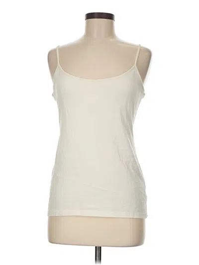 Pre-owned Gap Tank Top Ivory Strapless Neckline Tops In White