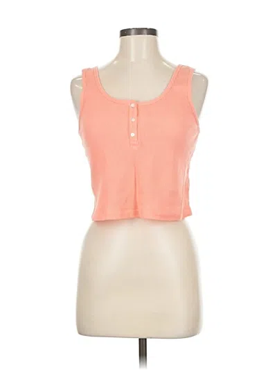 Pre-owned Gap Tank Top Orange Strapless Neckline Tops