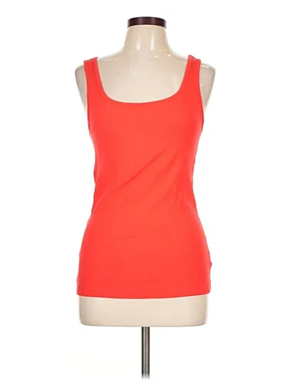 Pre-owned Gap Tank Top Orange Strapless Neckline Tops