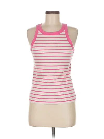 Pre-owned Gap Tank Top Pink Halter Neckline Tops