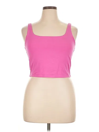 Pre-owned Gap Tank Top Pink Strapless Neckline Tops