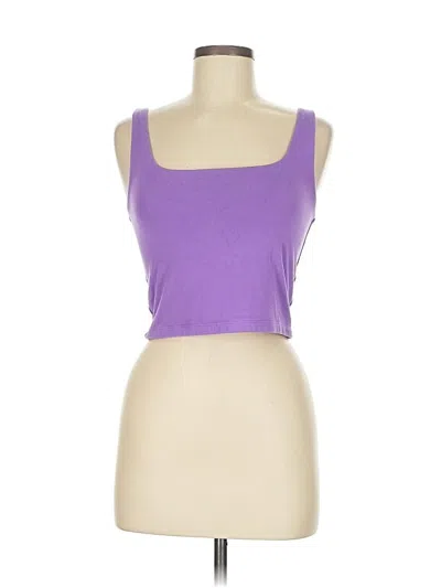 Pre-owned Gap Tank Top Purple Square Neckline Tops
