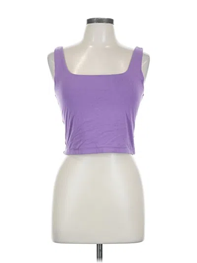 Pre-owned Gap Tank Top Purple Strapless Neckline Tops