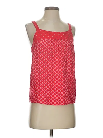 Pre-owned Gap Tank Top Red Square Neckline Tops