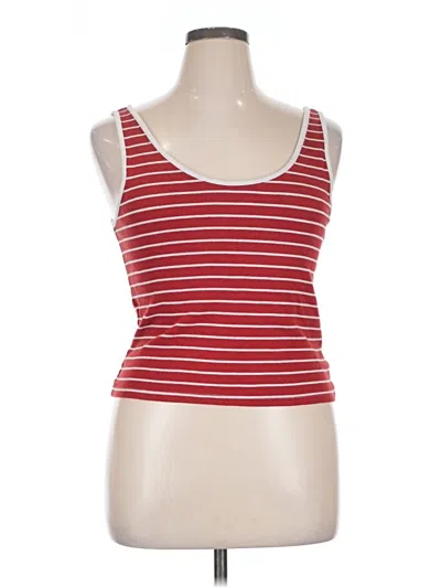 Pre-owned Gap Tank Top Red Strapless Neckline Tops