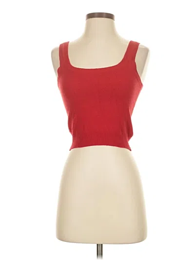 Pre-owned Gap Tank Top Red Strapless Neckline Tops