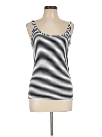 Pre-owned Gap Tank Top Silver Strapless Neckline Tops