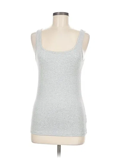 Pre-owned Gap Tank Top Silver Sweetheart Neckline Tops