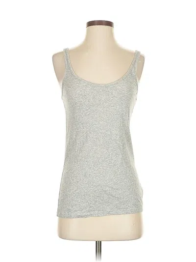 Pre-owned Gap Tank Top Silver Sweetheart Neckline Tops