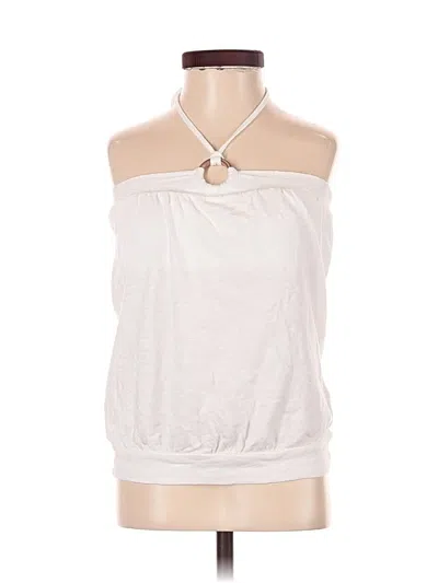 Pre-owned Gap Tank Top White Halter Neckline Tops
