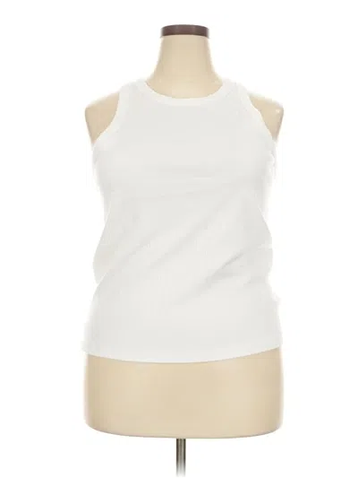Pre-owned Gap Tank Top White Halter Neckline Tops