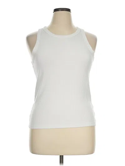 Pre-owned Gap Tank Top White Halter Neckline Tops