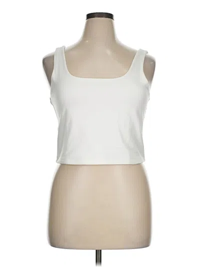 Pre-owned Gap Tank Top White Square Neckline Tops