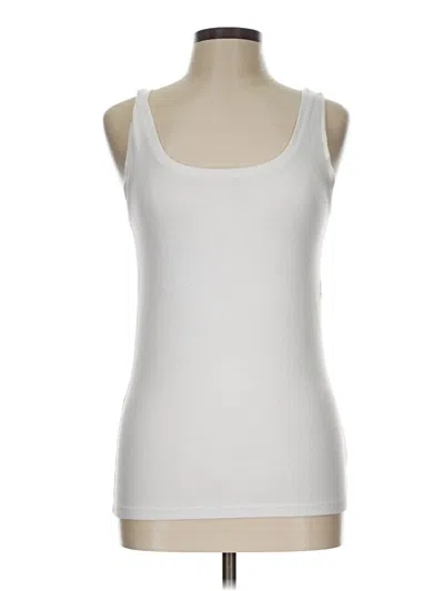 Pre-owned Gap Tank Top White Strapless Neckline Tops