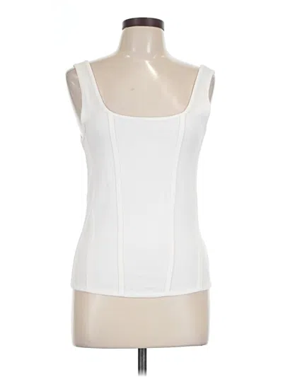 Pre-owned Gap Tank Top White Strapless Neckline Tops