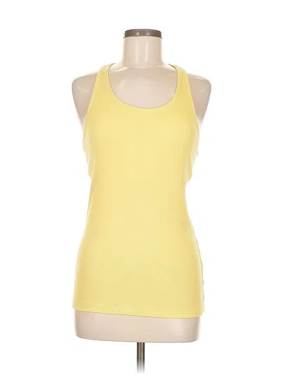 Pre-owned Gap Tank Top Yellow Halter Neckline Tops