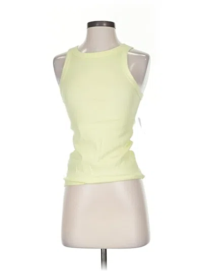 Pre-owned Gap Tank Top Yellow Halter Neckline Tops