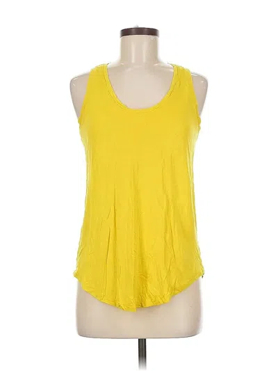 Pre-owned Gap Tank Top Yellow Halter Neckline Tops