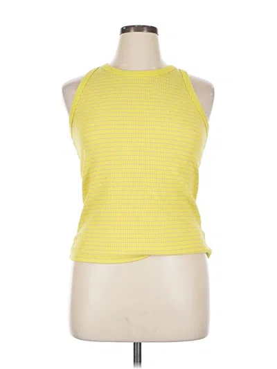 Pre-owned Gap Tank Top Yellow Halter Neckline Tops