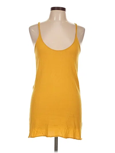 Pre-owned Gap Tank Top Yellow Halter Neckline Tops