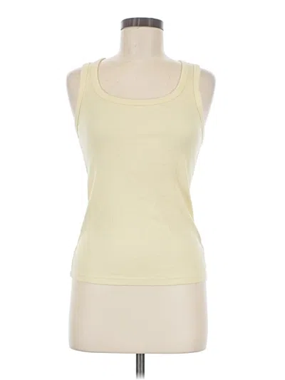 Pre-owned Gap Tank Top Yellow Strapless Neckline Tops