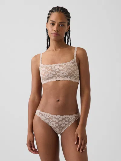 Gap Textured Lace Bralette In Neutral