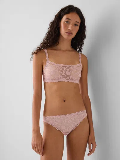 Gap Textured Lace Bralette In Pink