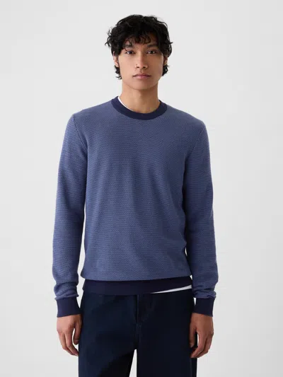 Gap Textured Sweater In Blue