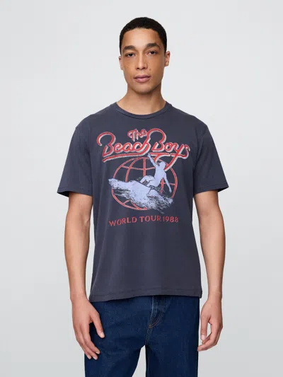 Gap The Beach Boys' Graphic T-shirt In Navy Uniform