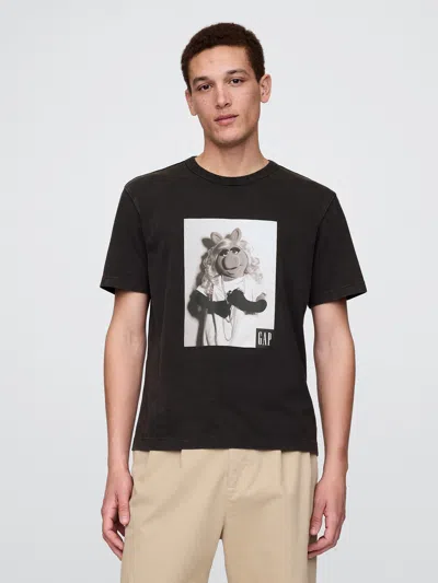 Gap The Muppets Graphic T-shirt In Black