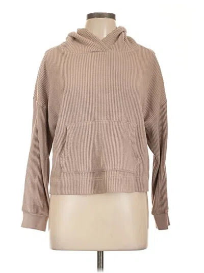 Pre-owned Gap Thermal Top Tan Cowl Neck Tops In Brown