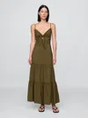 Gap Tie-front Tiered Maxi Dress