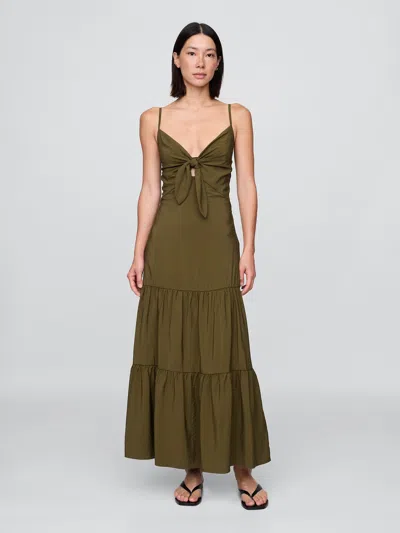 Gap Tie-front Tiered Maxi Dress