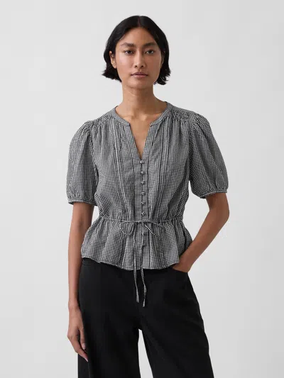 Gap Tie-waist Top In Black