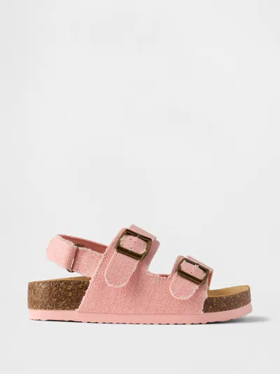 Gap Babies' Toddler Buckle Cork Sandals In Coral Frost Pink