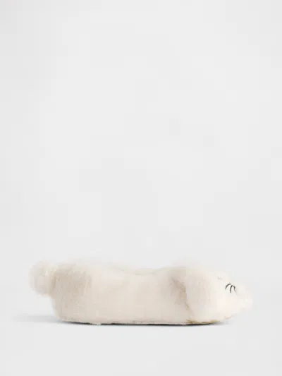 Gap Kids' Toddler Bunny Slippers In White