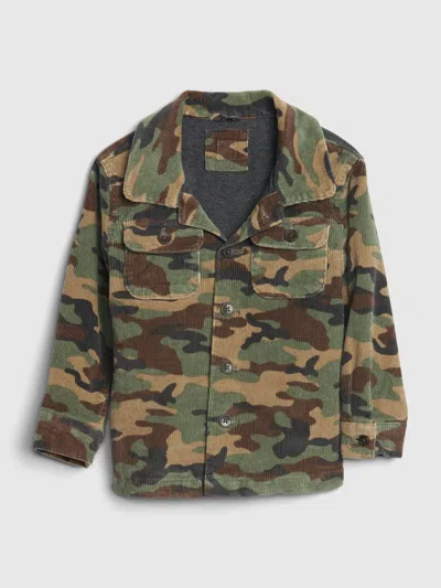 Gap Babies' Toddler Camo Cord Jacket In Multi