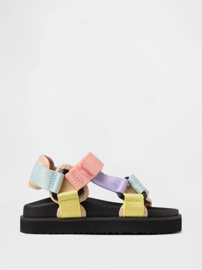 Gap Babies' Toddler Canvas Strap Sandals In Multi