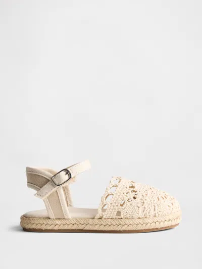 Gap Babies' Toddler Crochet Espadrilles In Brown Rice